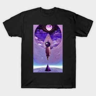 Purple Eyeball  Abstract Cloudscape T-Shirt